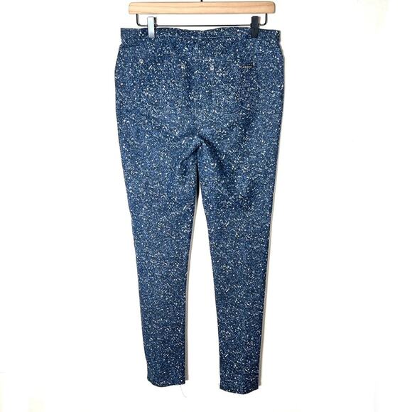 Michael Kors blue speckled elastic waist casual legging pants size medium M B84 - Picture 5 of 5